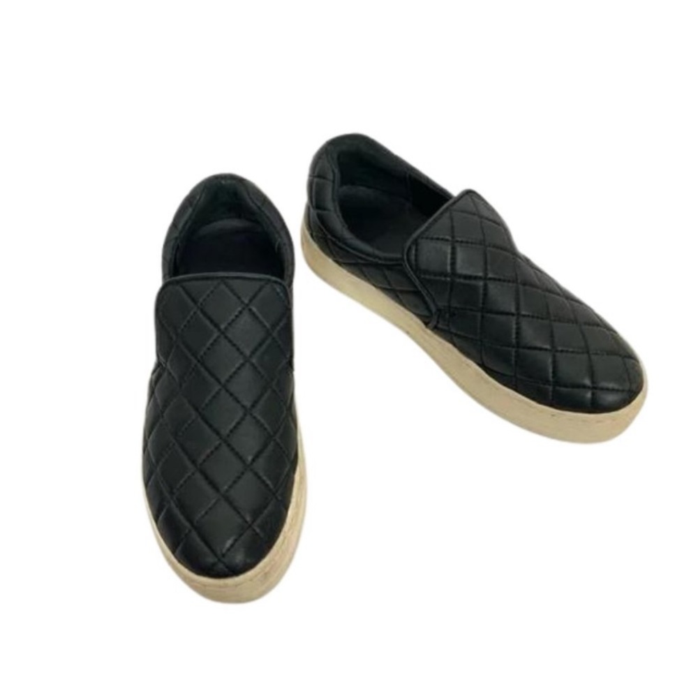 J slides black slip on sneaker size 7